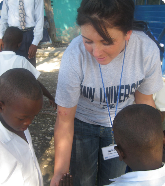 Britney Gengel in Haiti